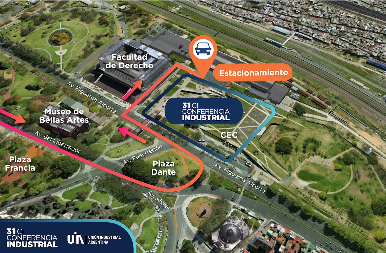 Mapa de la 31 Conferencia Industrial